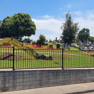 STDC Cemetery fence & Berm job 01.2021